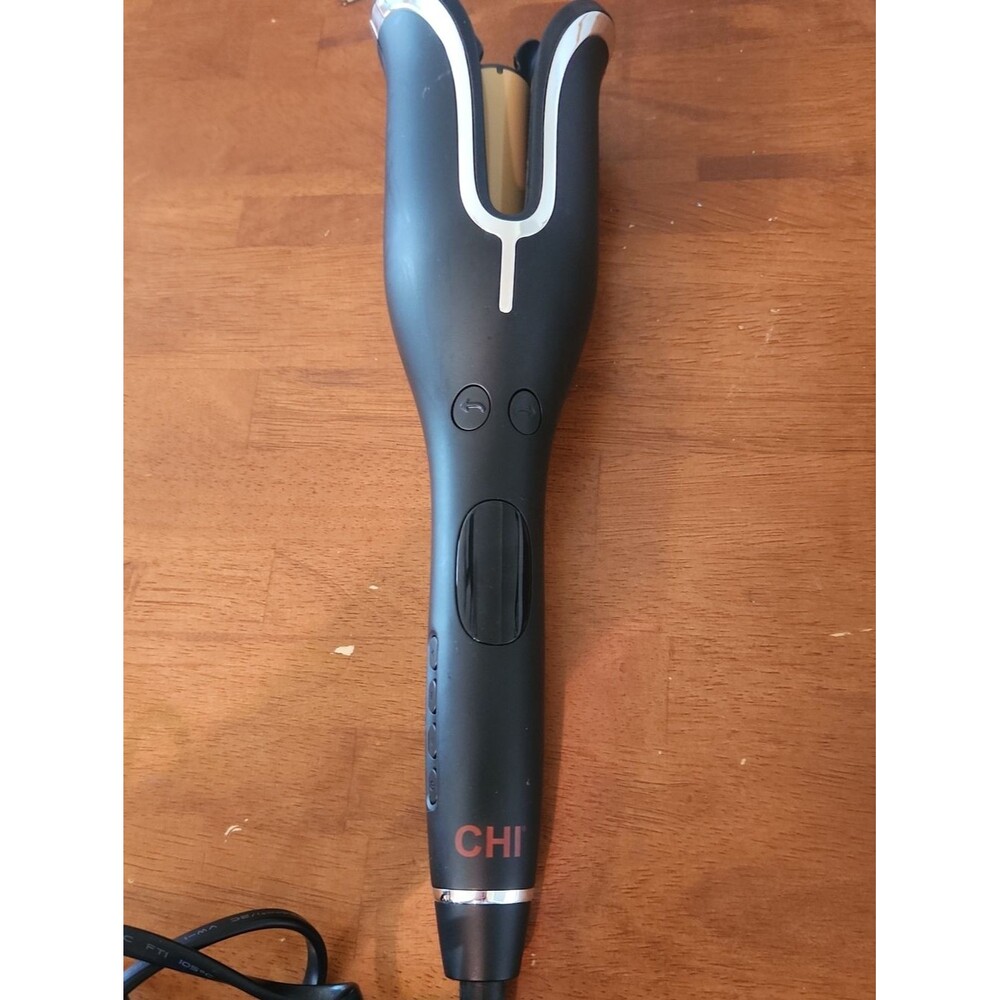 CHI Spin N Curl 1-inch ceramic rotating hair curler in matte black